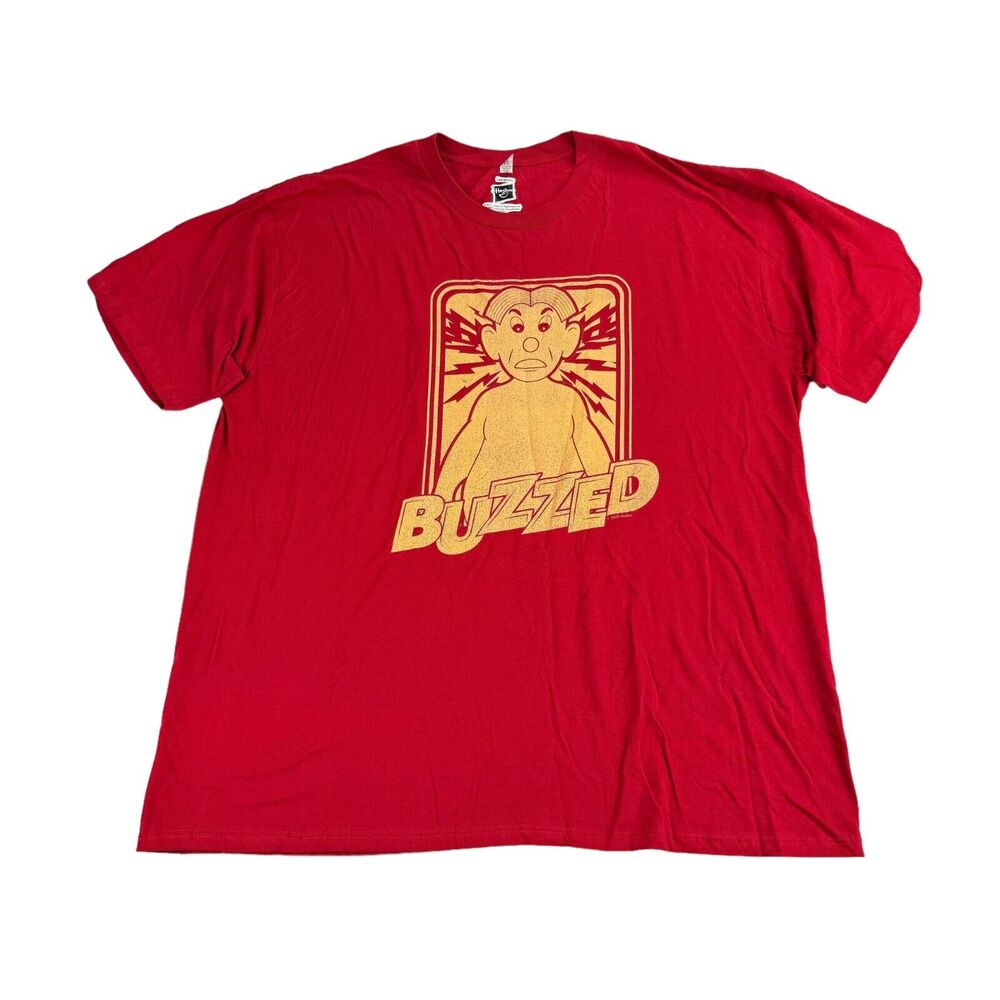 Fifth Sun Mens Operation Buzzed Graphic Short Sleeve Crewneck T-Shirt Red 2XL
